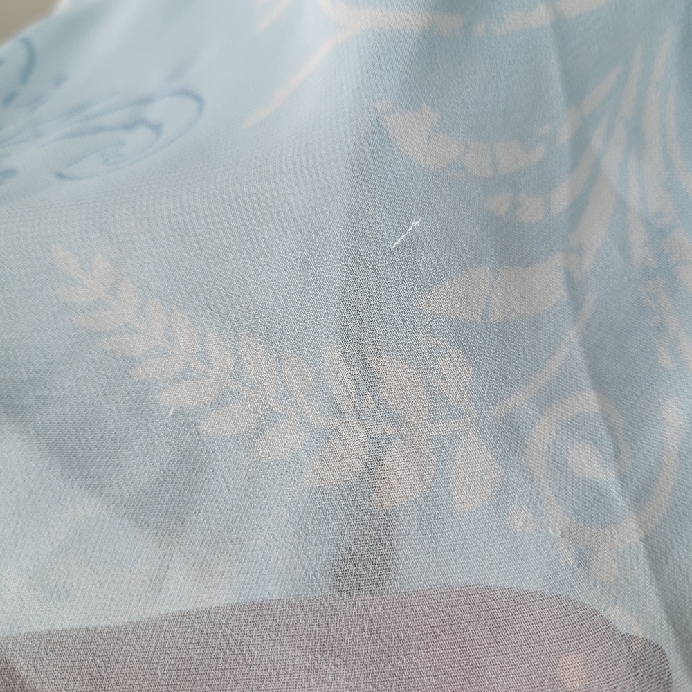 La Vie En Rose Elegant Blue Sheer Sleeveless Maxi Sleep Gown - Picture 6 of 10